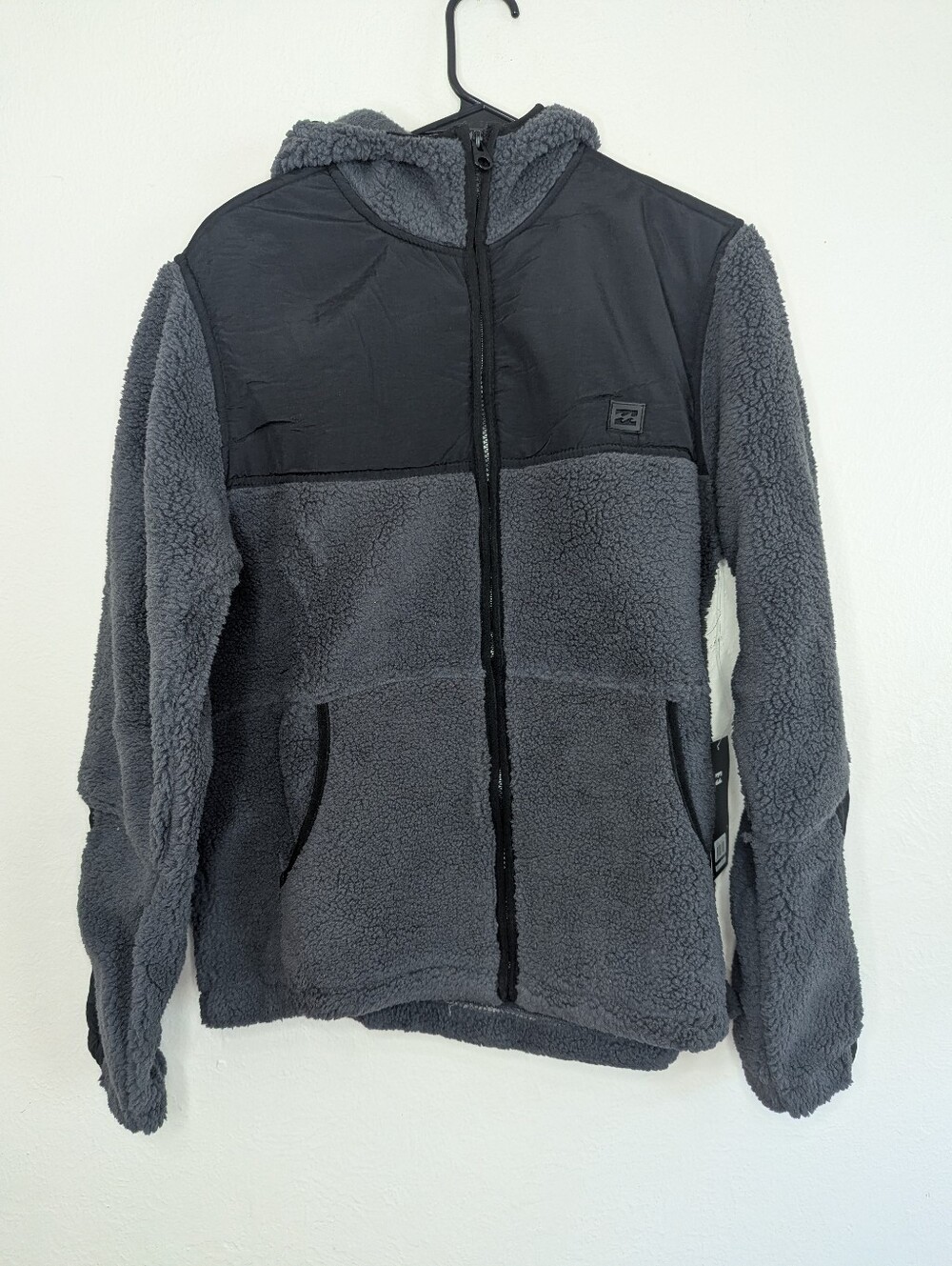 NWT Billabong Full Zip Sherpa Hoodie Jacket Men's Size S